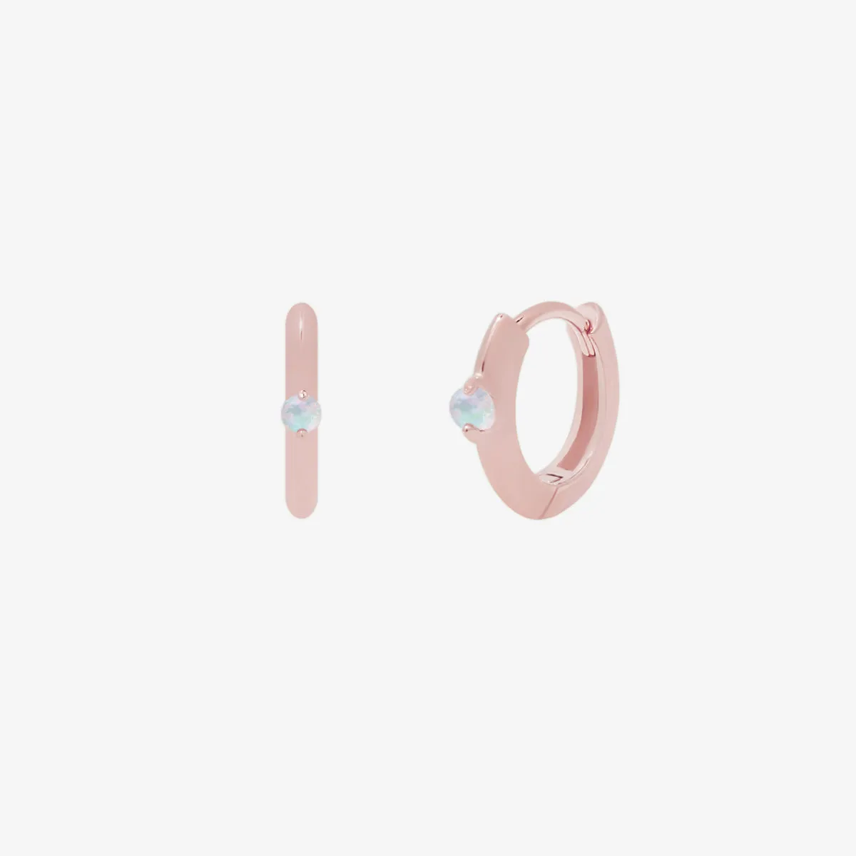 Opal Bold Huggie Earring sold by NABI LONDON product image thumbnail 3
