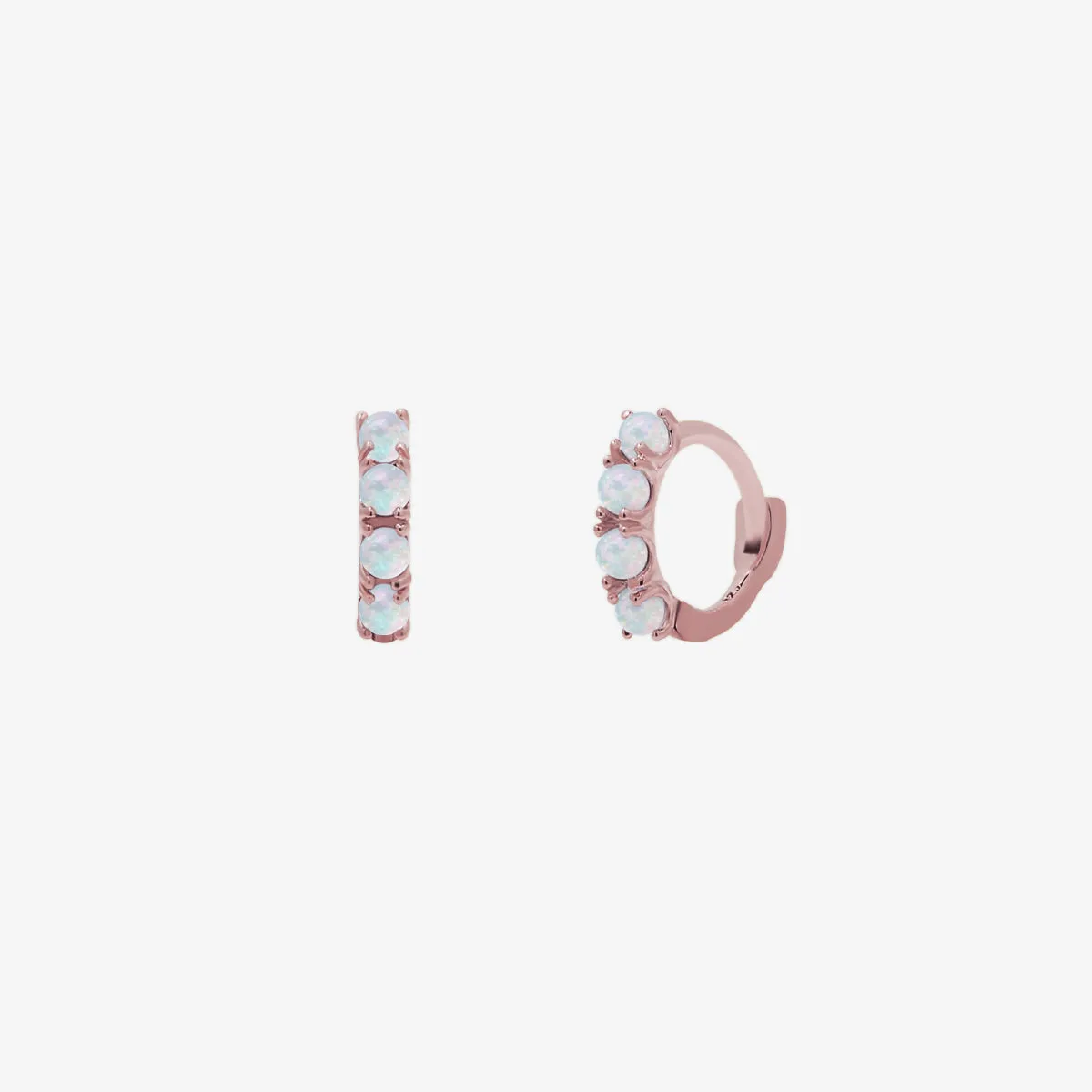 Opal Multi Huggie Earring sold by NABI LONDON product image thumbnail 3