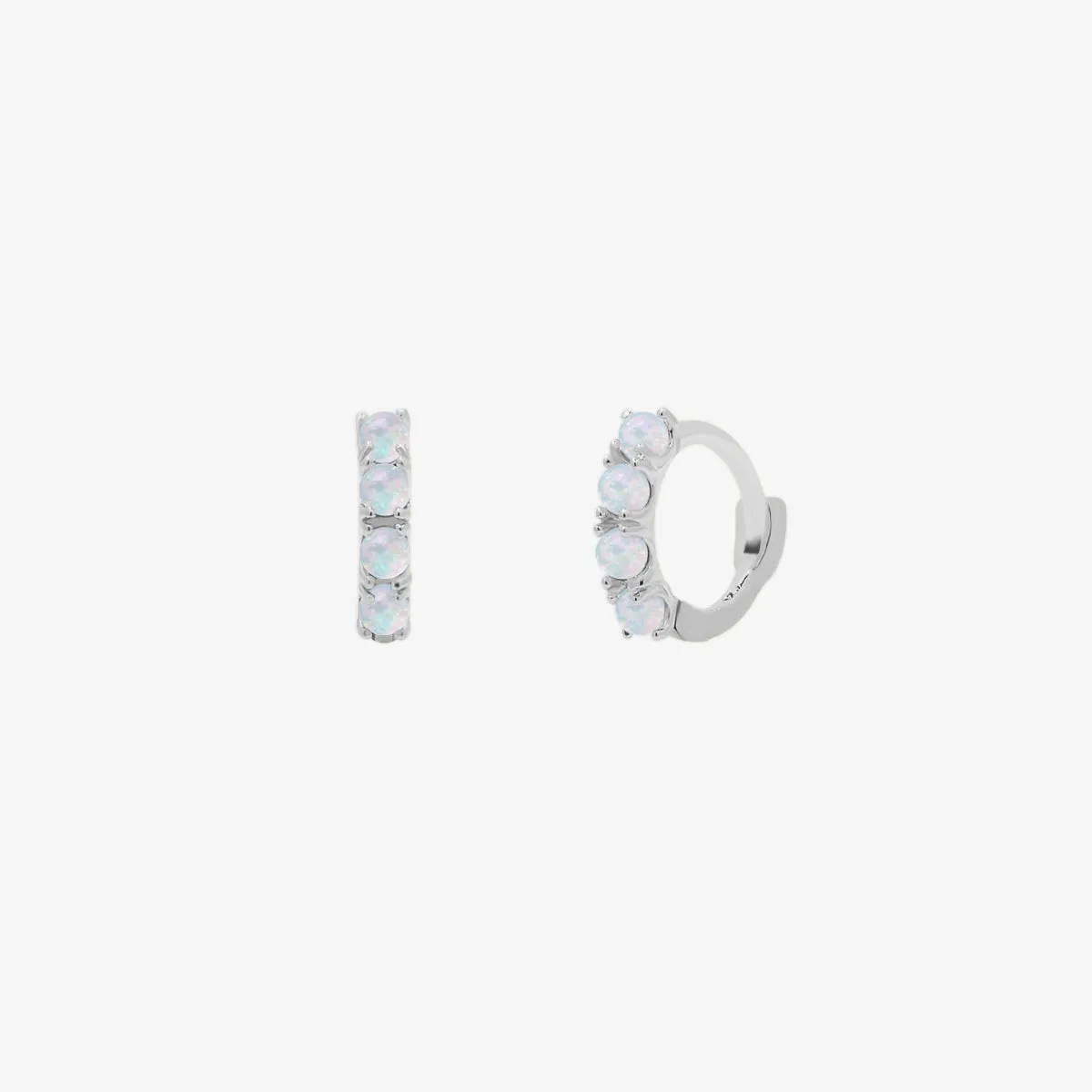 Opal Multi Huggie Earring sold by NABI LONDON product image thumbnail 2