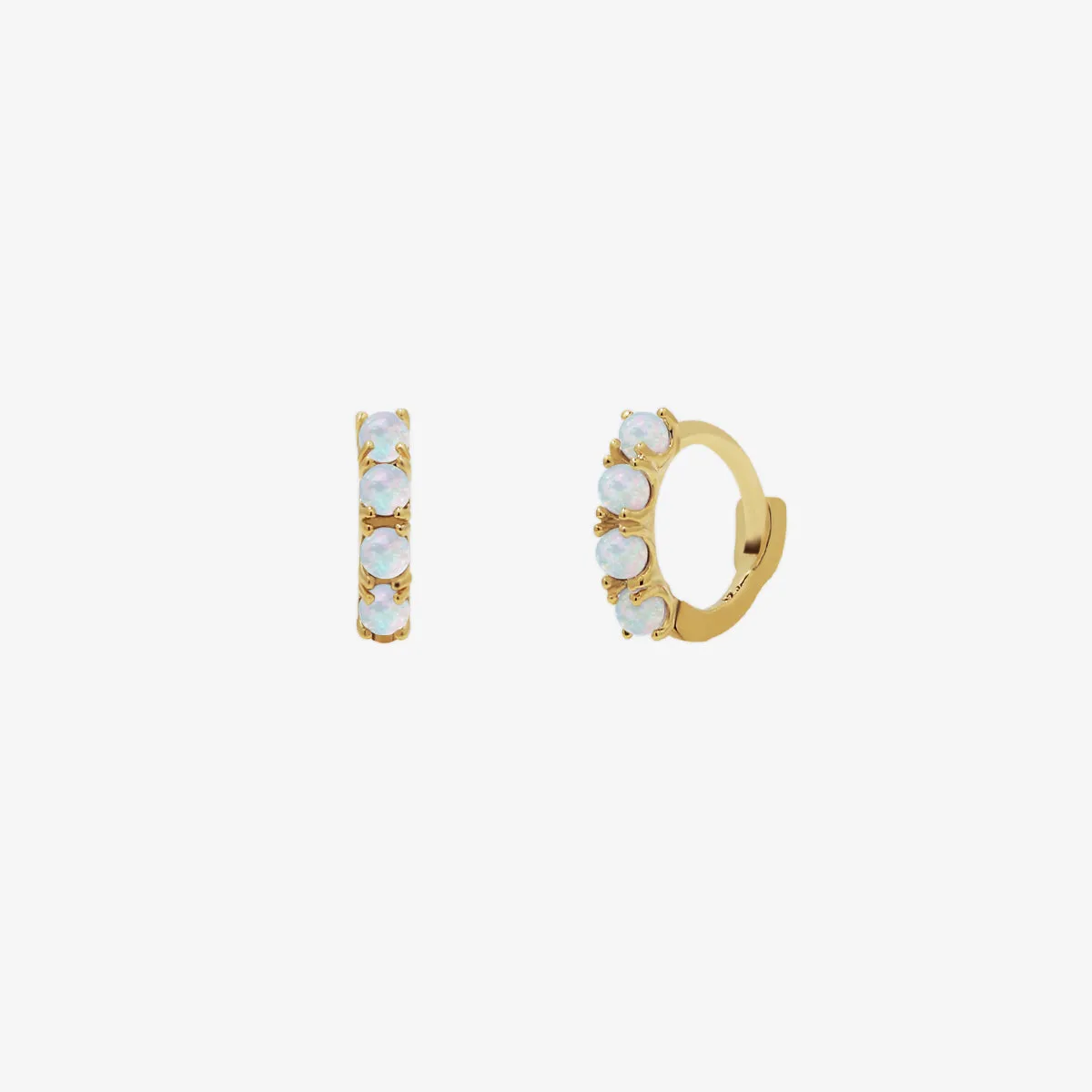 Opal Multi Huggie Earring sold by NABI LONDON