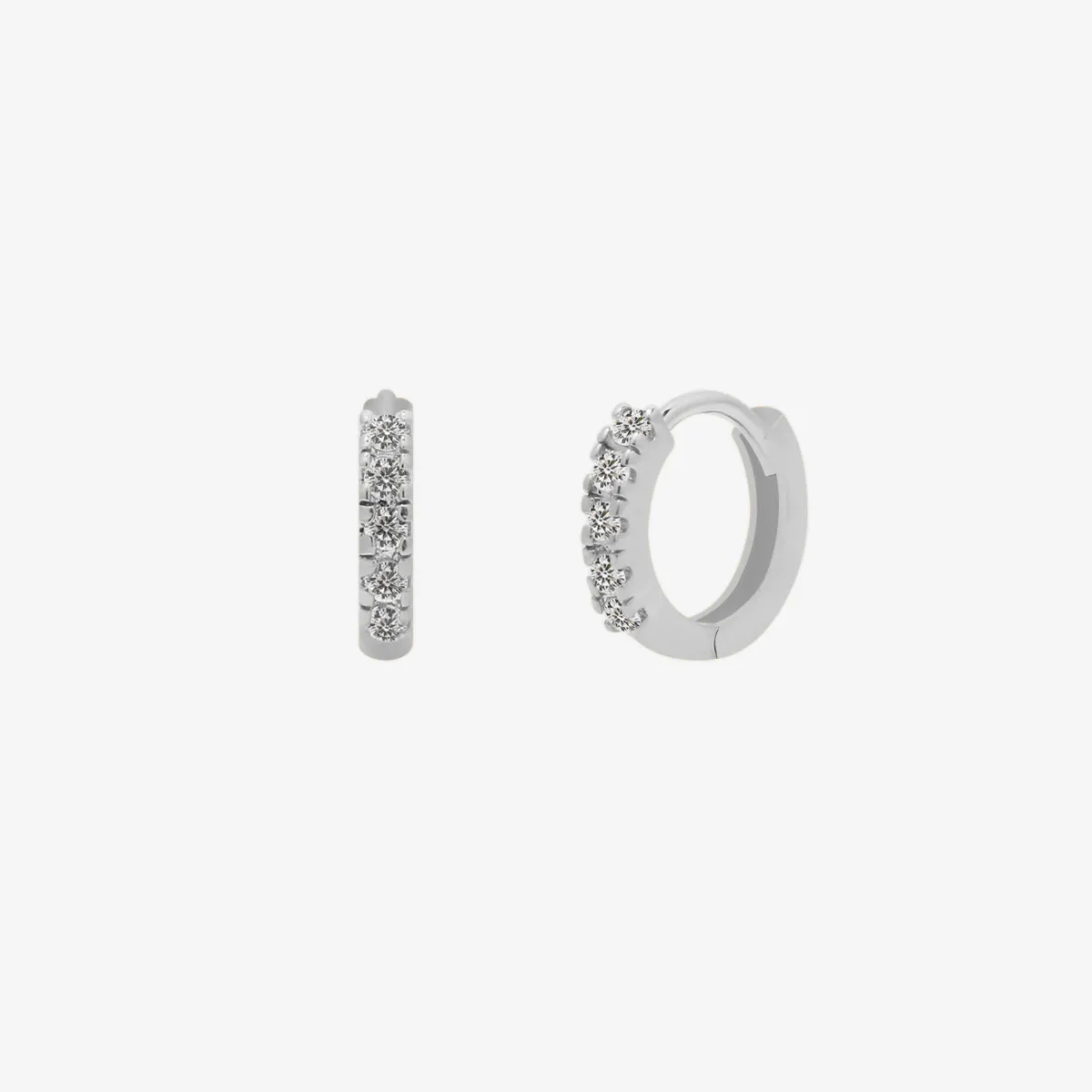 Crystal Huggie Earring sold by NABI LONDON product image thumbnail 5
