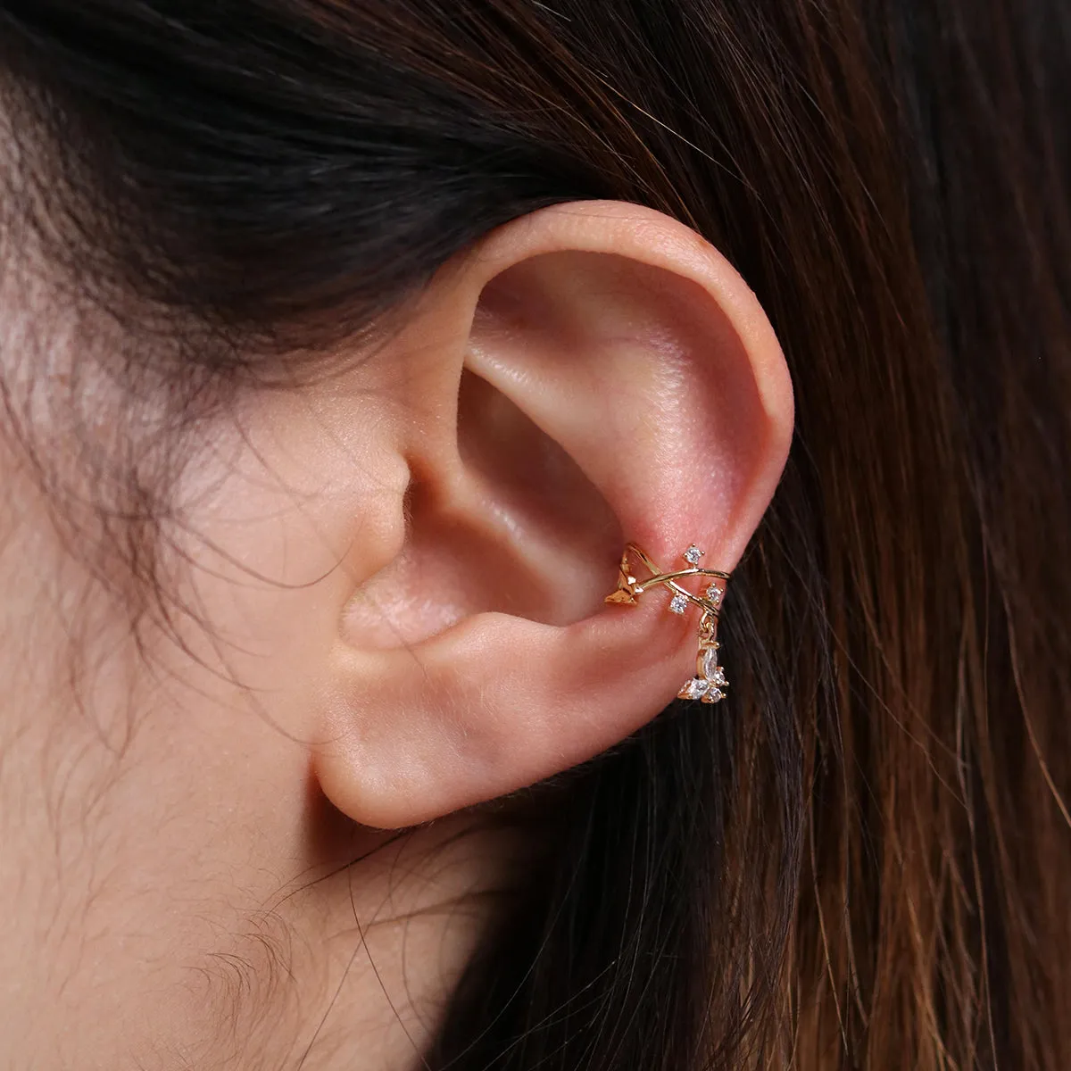 Vine With Butterfly Ear Cuff sold by NABI LONDON product image thumbnail 2