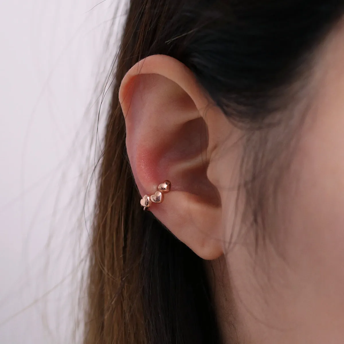 Triple Heart Ear Cuff sold by NABI LONDON product image thumbnail 4