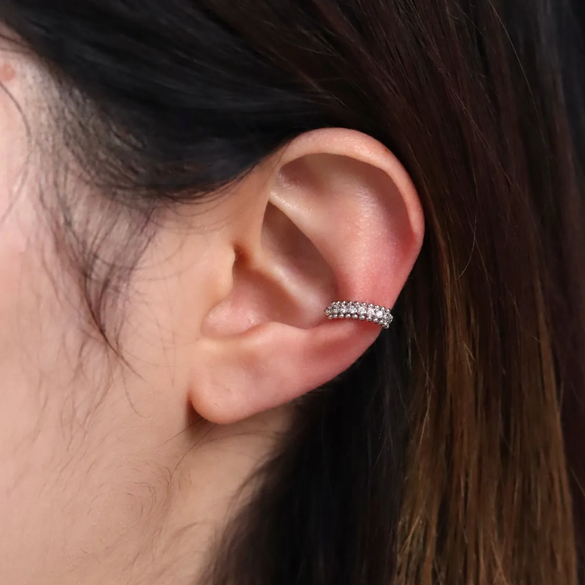 Dotted Cubic Ear Cuff sold by NABI LONDON product image thumbnail 3