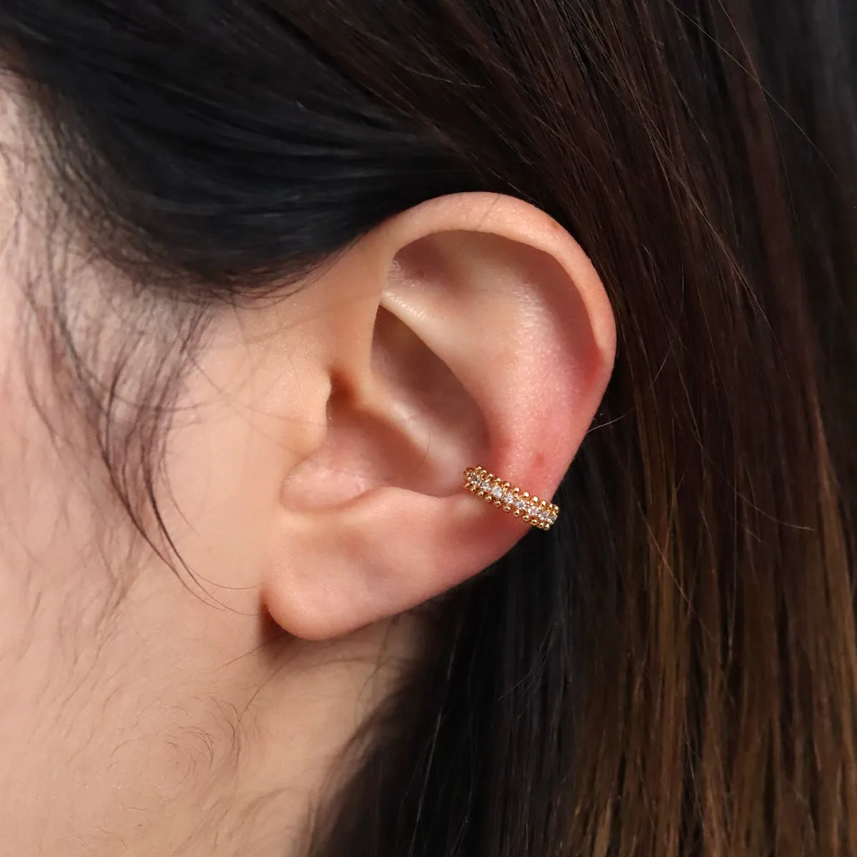 Dotted Cubic Ear Cuff sold by NABI LONDON product image thumbnail 2