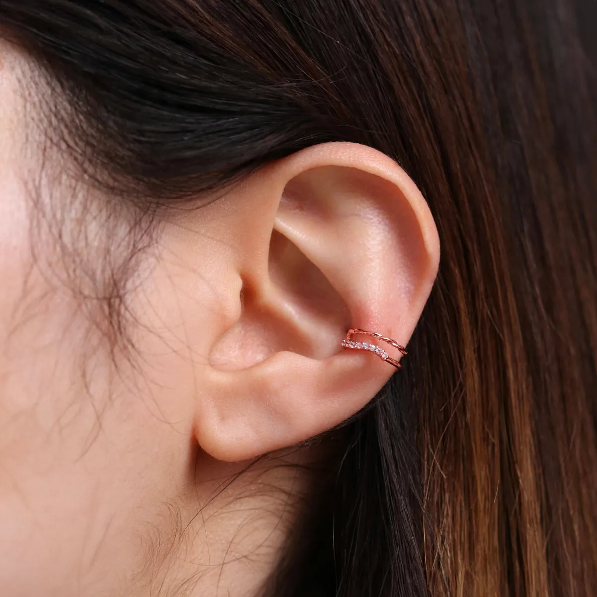 Double Cubic Ear Cuff sold by NABI LONDON product image thumbnail 4