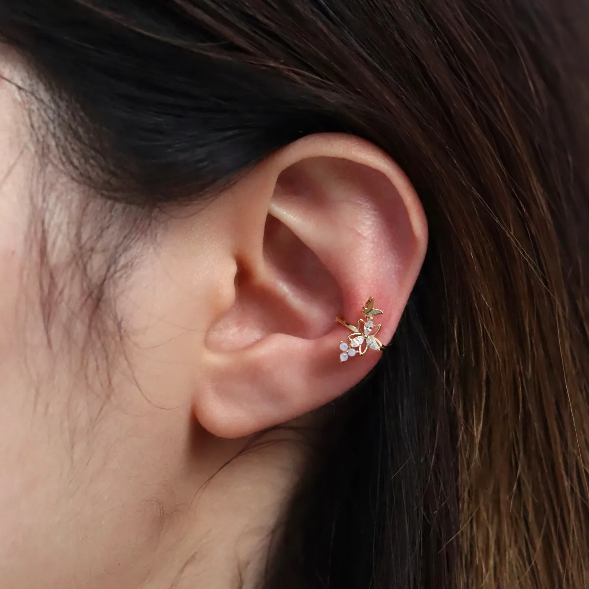 Butterfly And Cubic Flower Cuff sold by NABI LONDON product image thumbnail 2