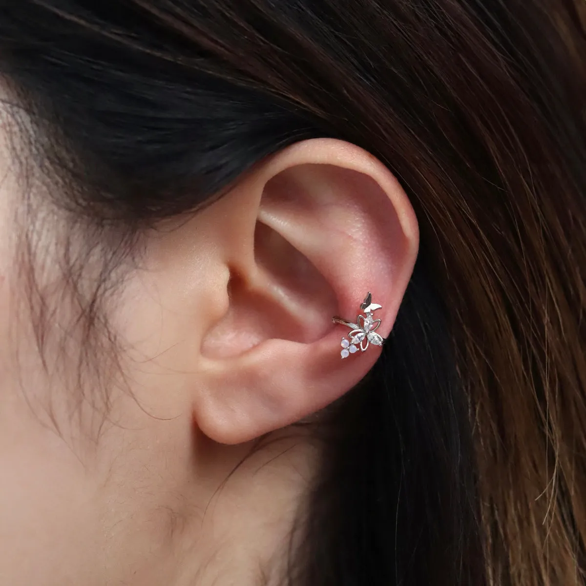 Butterfly And Cubic Flower Cuff sold by NABI LONDON product image thumbnail 3