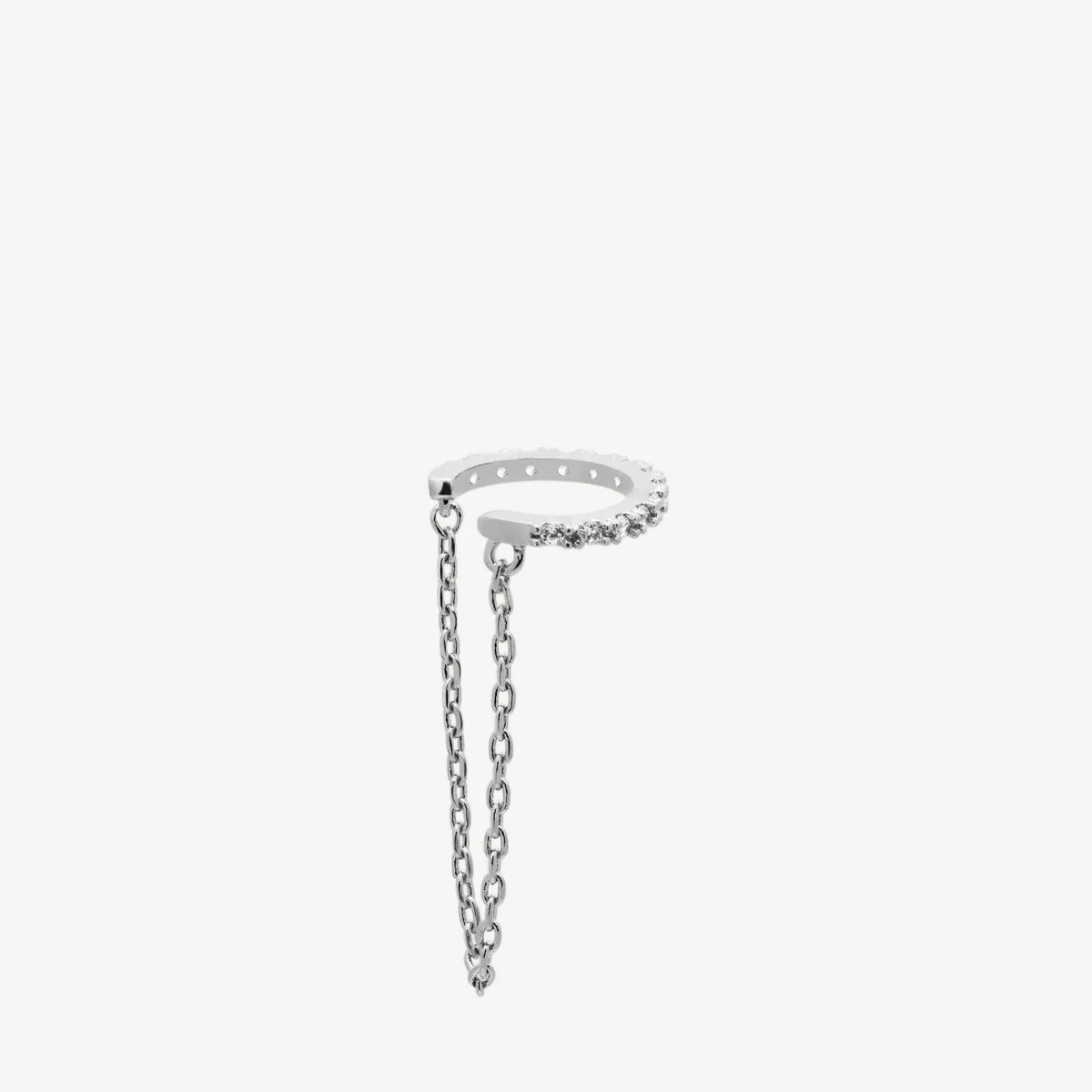 Sparkle Chain Drop Ear Cuff sold by NABI LONDON product image thumbnail 5