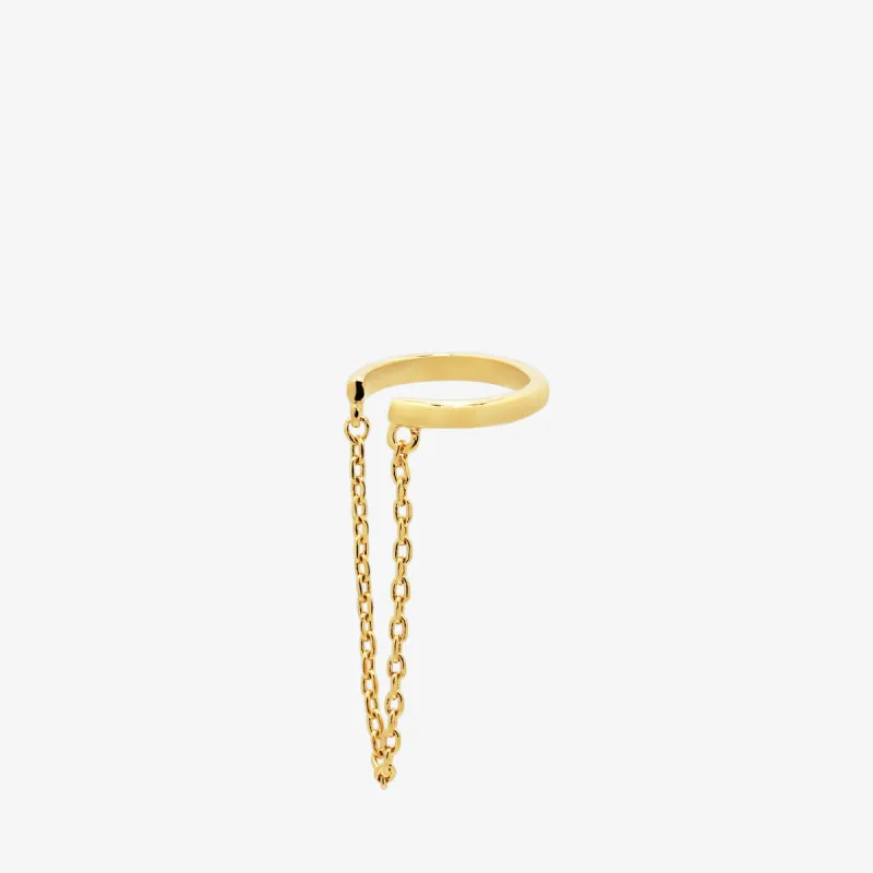 Chain Drop Ear Cuff sold by NABI LONDON