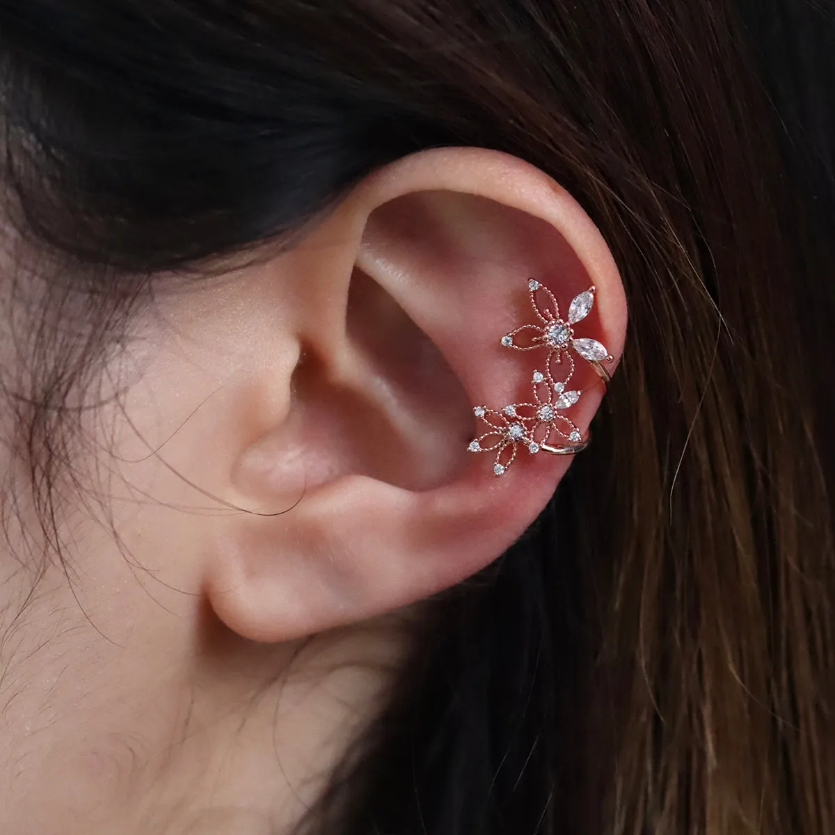 Flower Cubic Cluster Cuff sold by NABI LONDON product image thumbnail 4