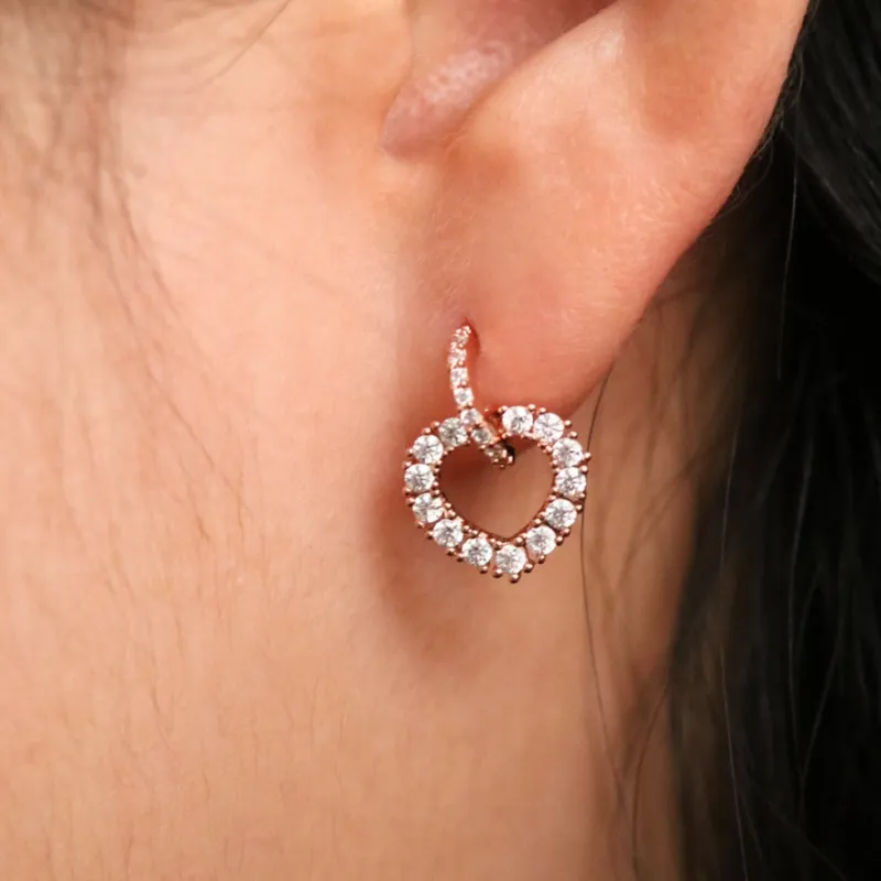 Heart Dangle Earrings sold by NABI LONDON