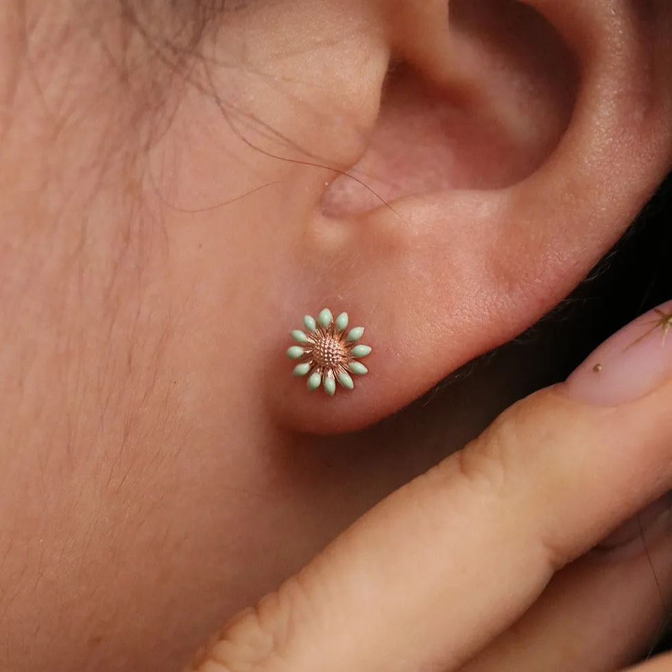 Coloured daisy earrings sold by NABI LONDON product image thumbnail 3