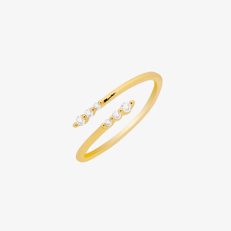 Triple cubic across ring sold by NABI LONDON