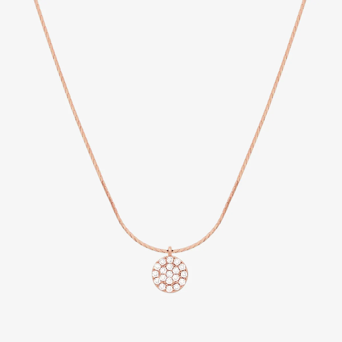 Circle pendant silk necklace sold by NABI LONDON product image thumbnail 3