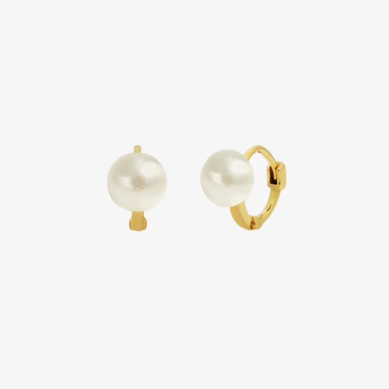 Fresh Water Pearl Huggie Earring sold by NABI LONDON