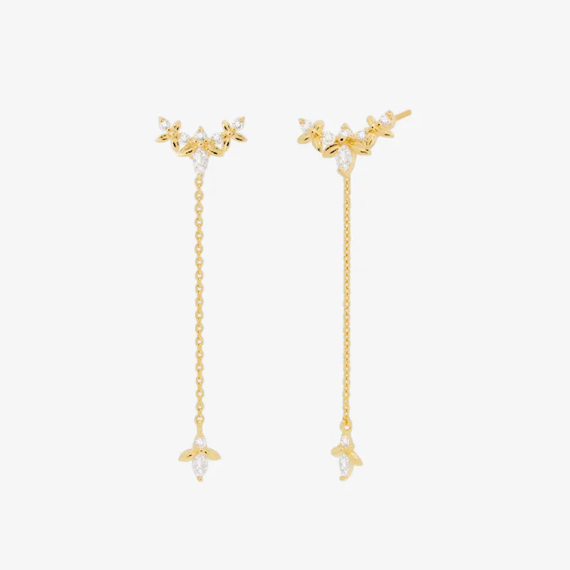 Wing drop earrings sold by NABI LONDON