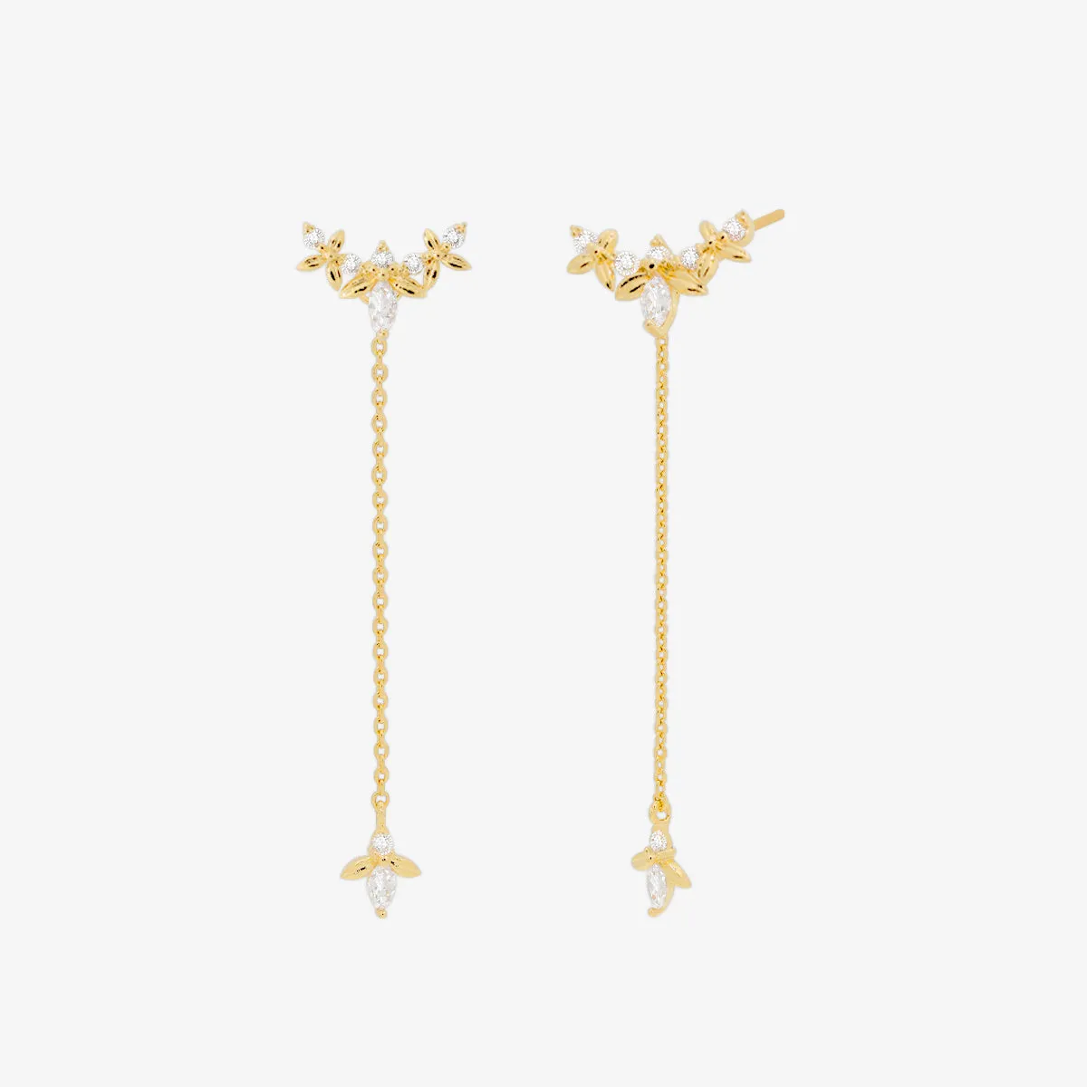 Wing drop earrings sold by NABI LONDON