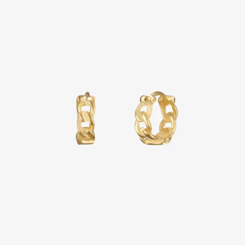8mm Rope Huggie Earrings sold by NABI LONDON