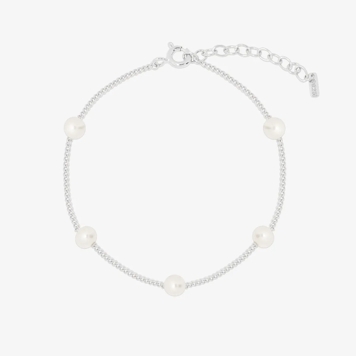Five pearl relayed bracelet sold by NABI LONDON product image thumbnail 5
