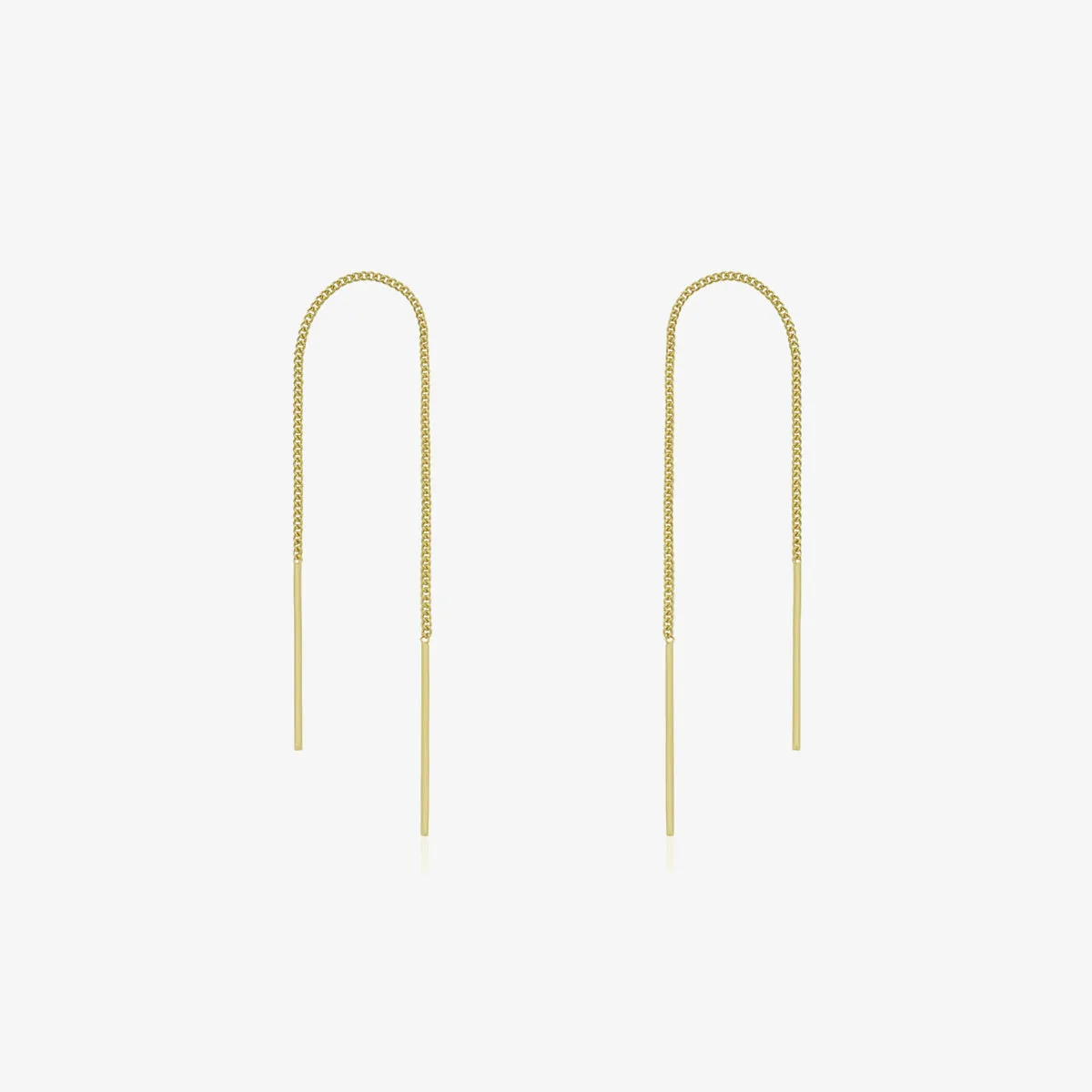 Drop stick short threader earrings sold by NABI LONDON