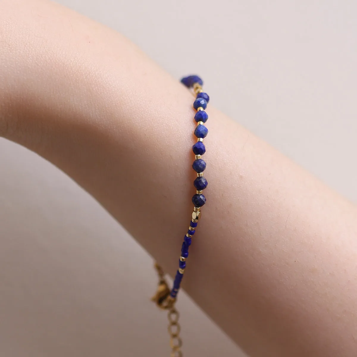 Black onyx beaded bracelet sold by NABI LONDON product image thumbnail 2