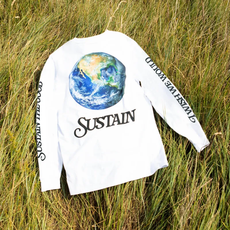 The Earthling Long Sleeve Tee sold by Sustain Sportswear