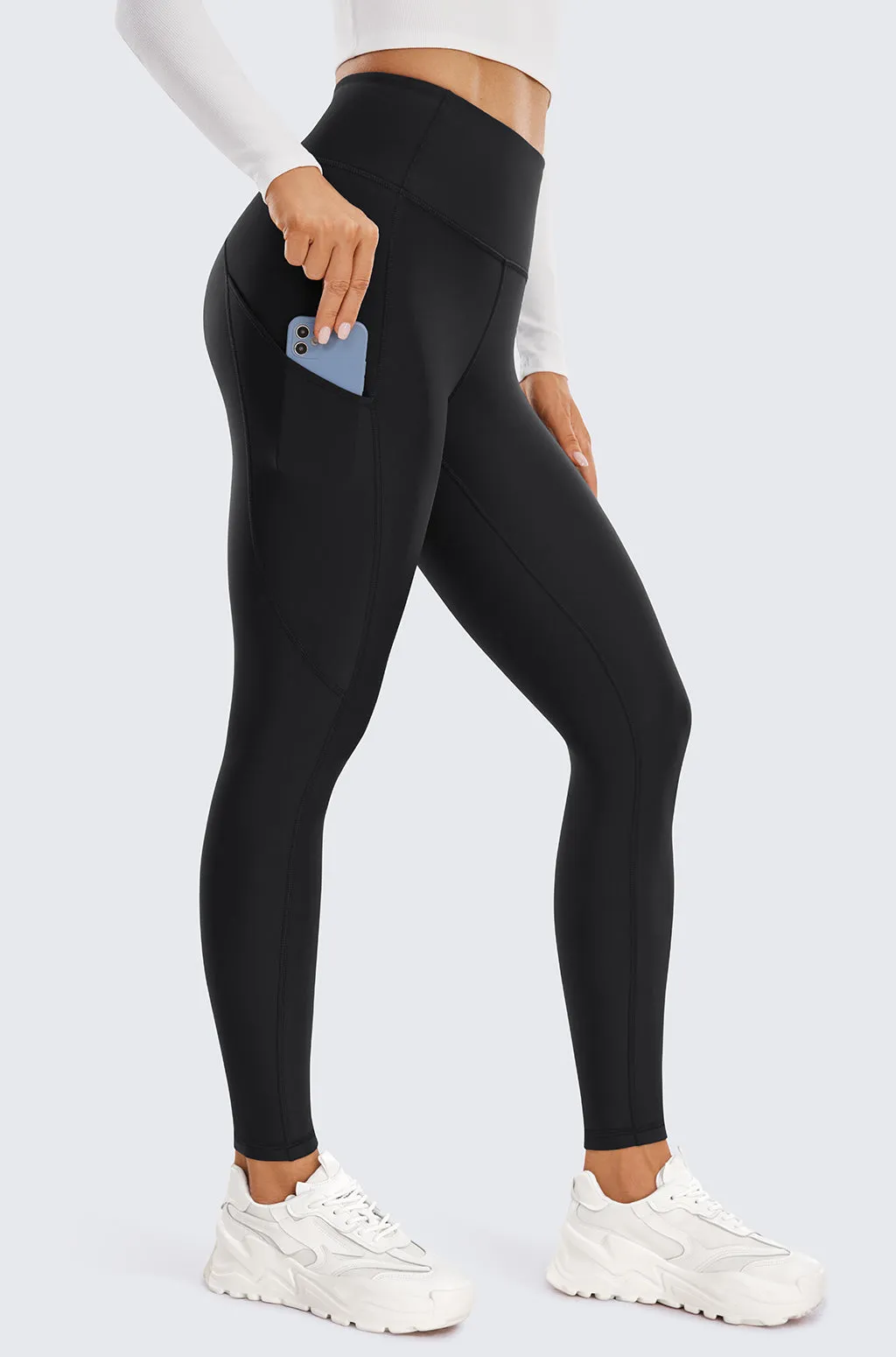 Fleece Lined Leggings with Pockets 28'' sold by Essenther product image thumbnail 4