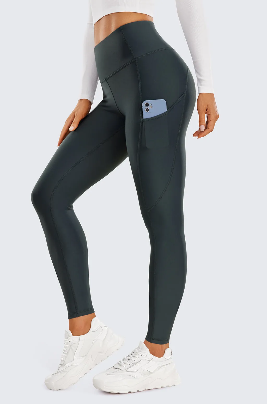 Fleece Lined Leggings with Pockets 28'' sold by Essenther
