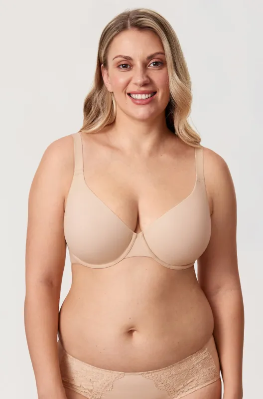 Everyday Plunge Underwire Bra made by Essenther