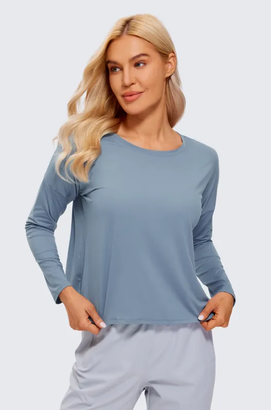 UPF 50+ Long Sleeves Cropped Top sold by Essenther