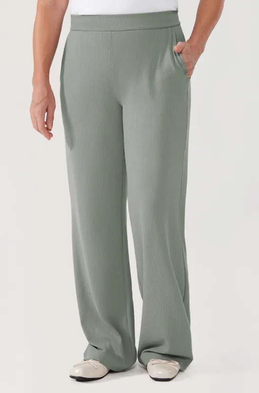 Ribbed Wide Leg Sweatpants 30.5" sold by Essenther