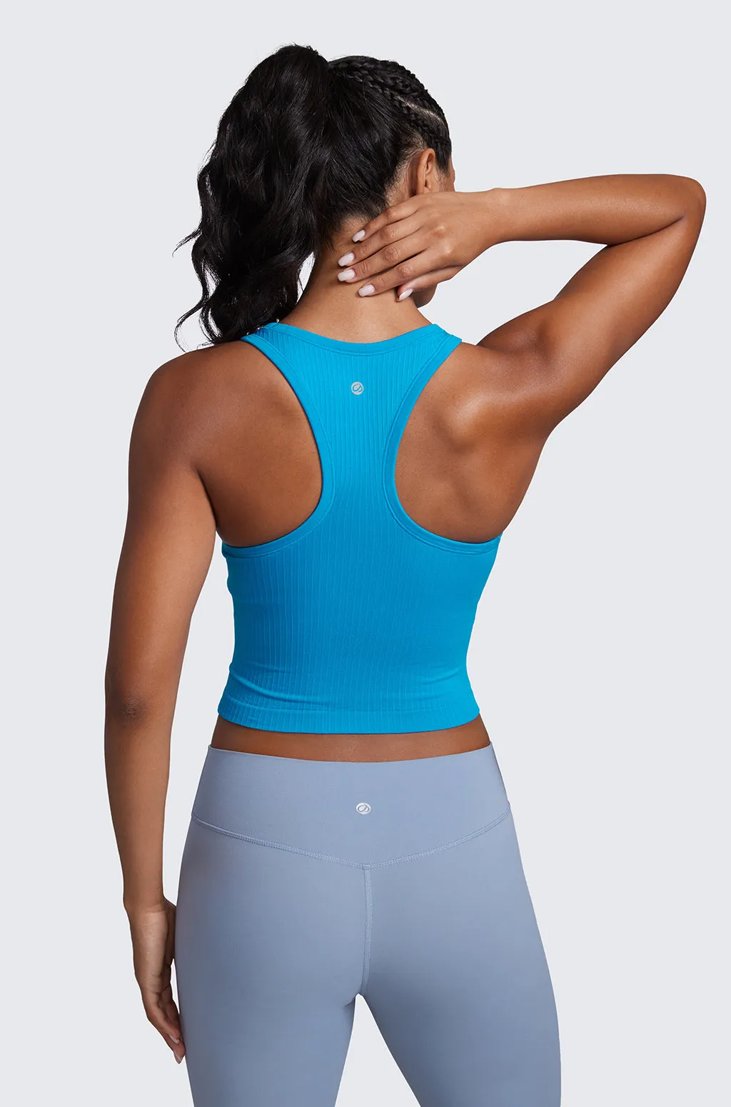 Seamless Ribbed Cropped Tank Top sold by Essenther product image thumbnail 4