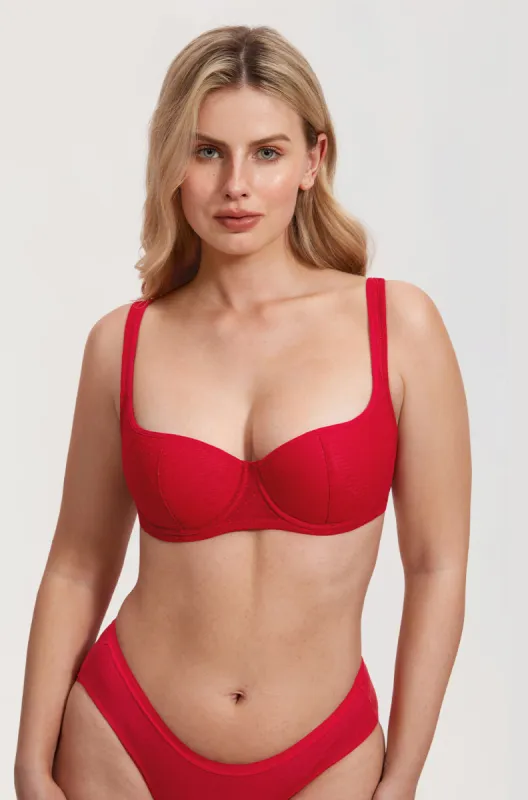 Sexy Lightly Padded Balconette Bra sold by Essenther