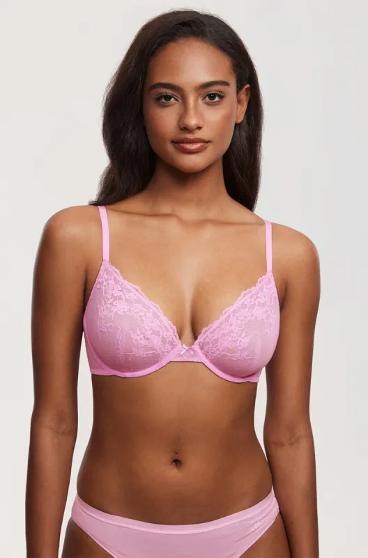 Romantic Lace Plunge Bra sold by Essenther