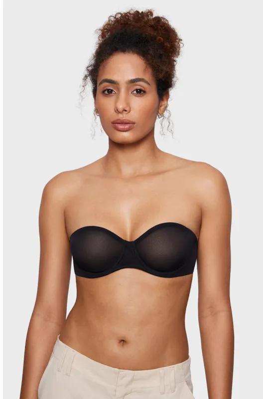 Sheer Mesh Strapless Bra sold by Essenther