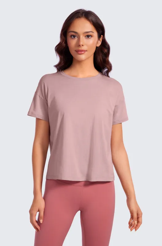 Pima Cotton Crew Neck Short Sleeves Shirts sold by Essenther