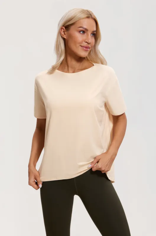 Pima Cotton Boat Neck Short Sleeves Shirts sold by Essenther