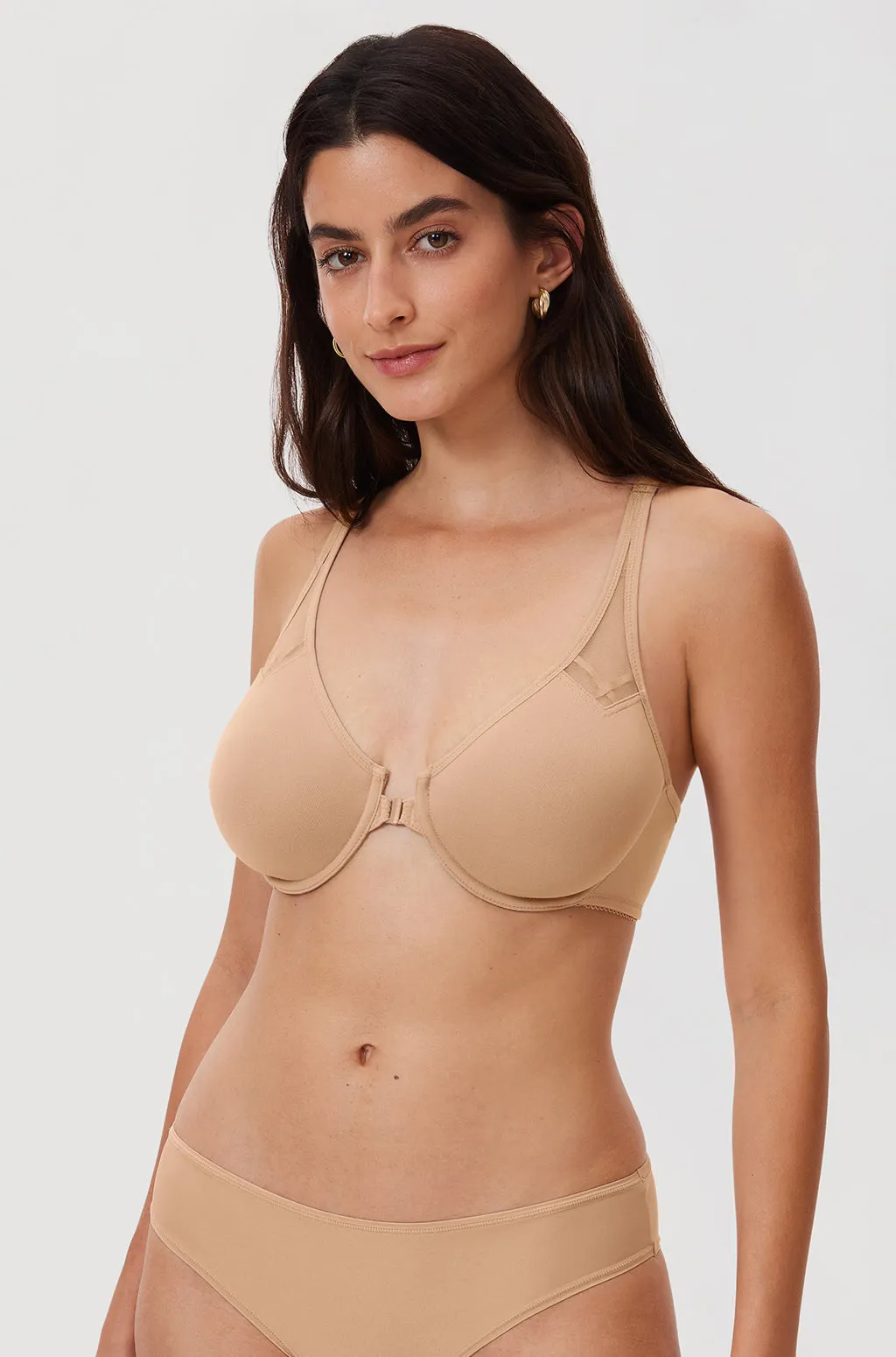 Front Closure Unlined Bra sold by Essenther