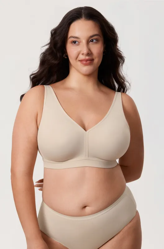 Full Coverage Wireless Unlined Bra sold by Essenther