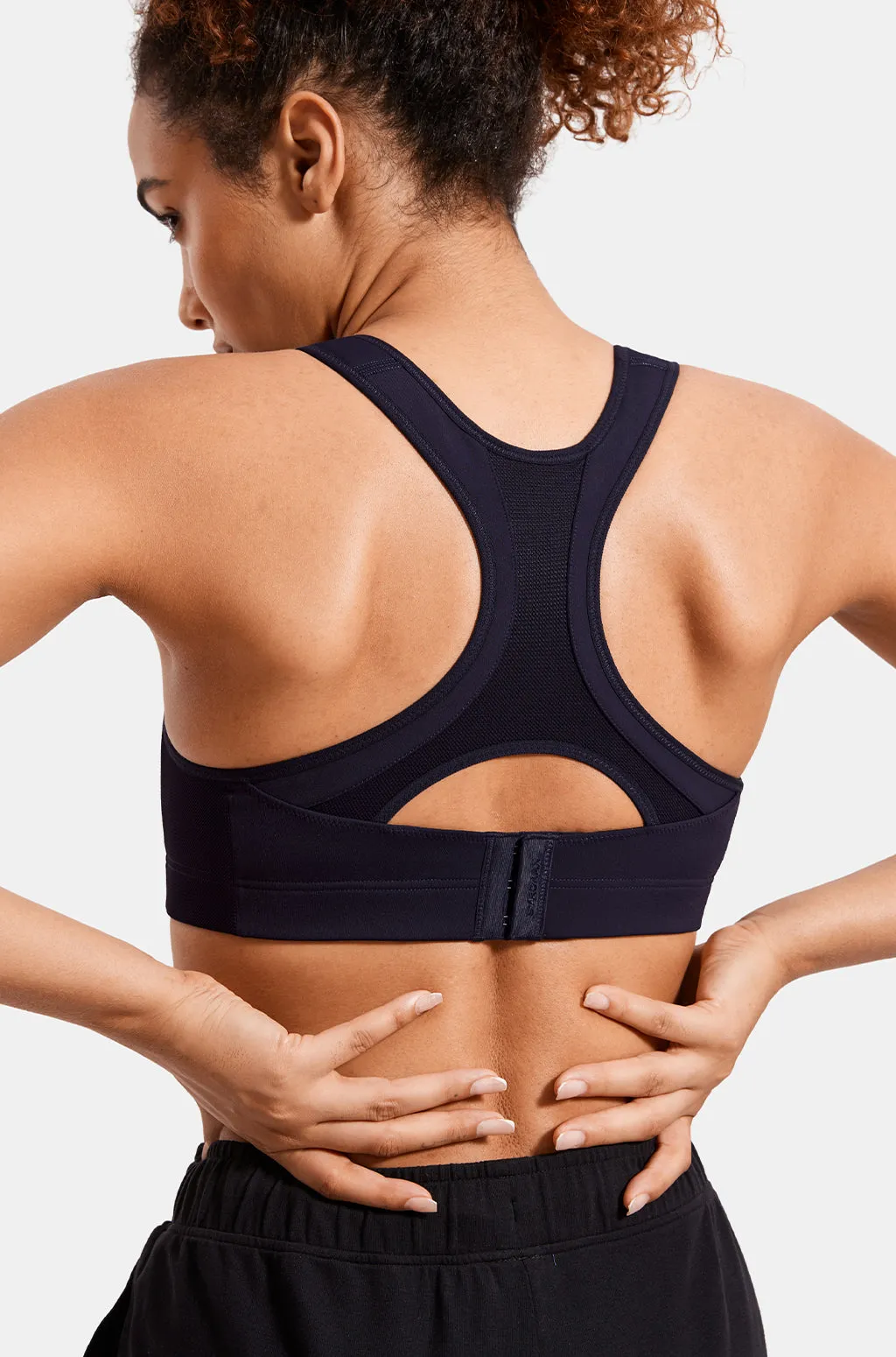 Racerback Front Adjustable Sports Bra sold by Essenther product image thumbnail 2