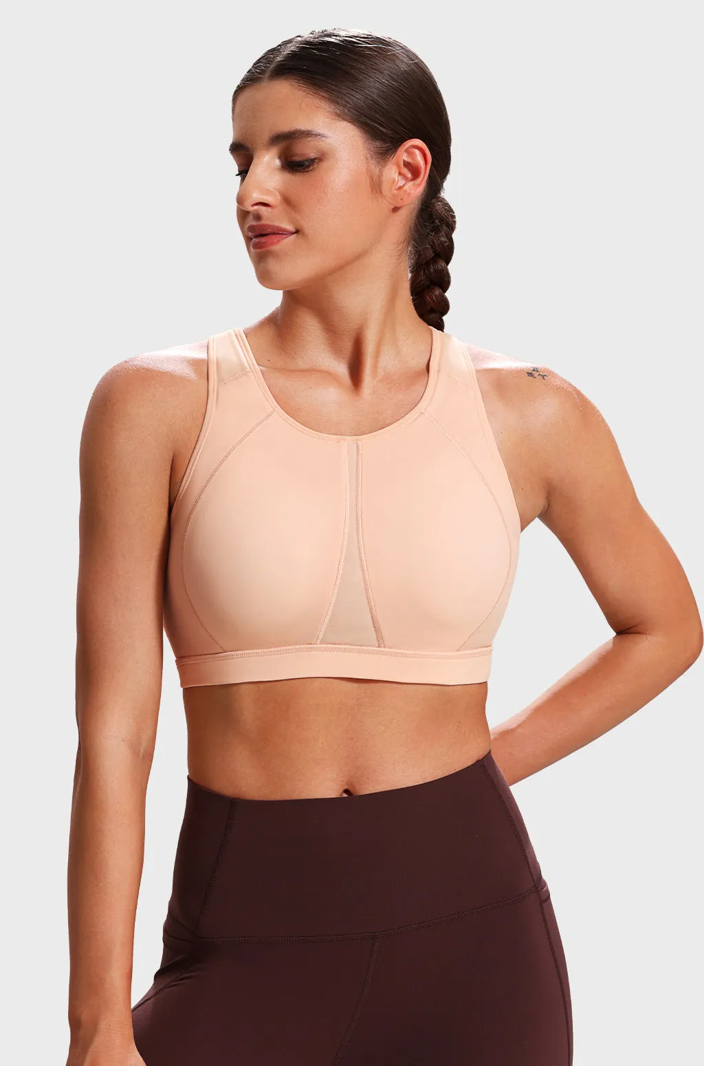 High Neck Racerback Sports Bra sold by Essenther