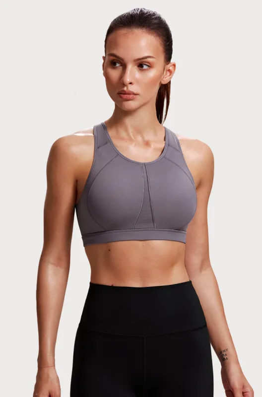 High Neck Racerback Sports Bra sold by Essenther