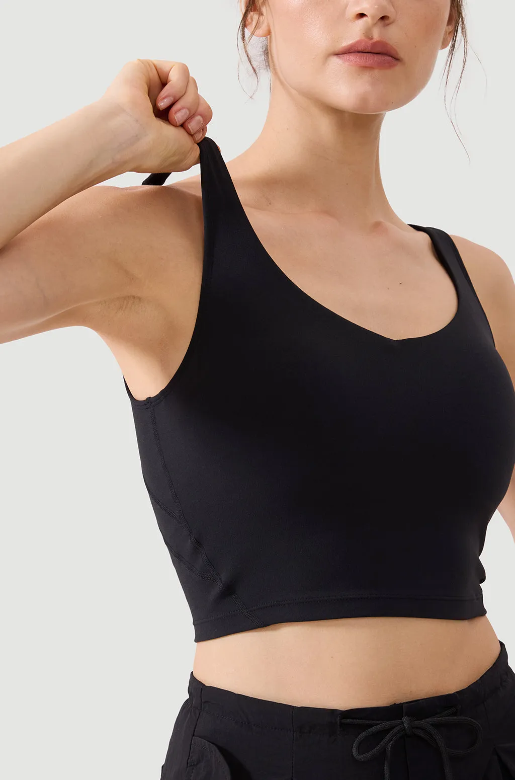 V Neck Longline Sports Bra sold by Essenther product image thumbnail 3