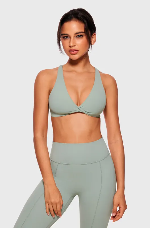 Twist Front Vivi Sports Bra sold by Essenther