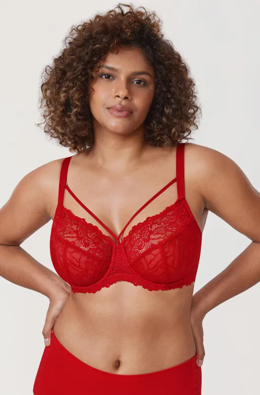 Strappy Lace Bra sold by Essenther