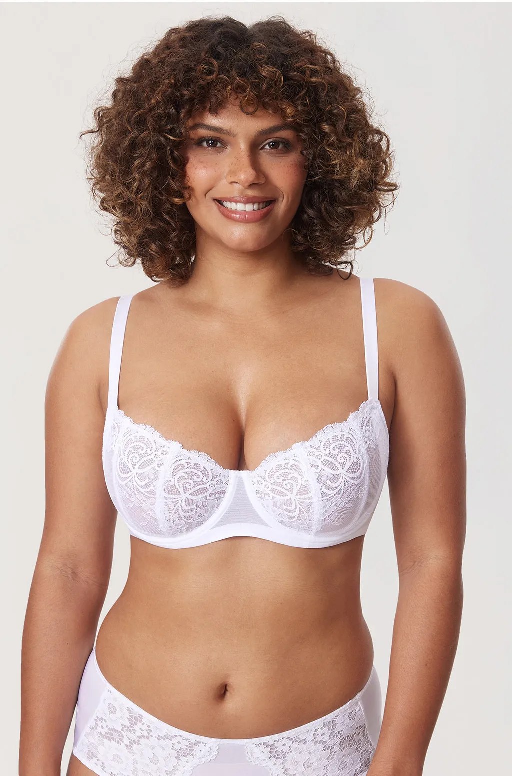 Vintage Lace Balconette Bra sold by Essenther