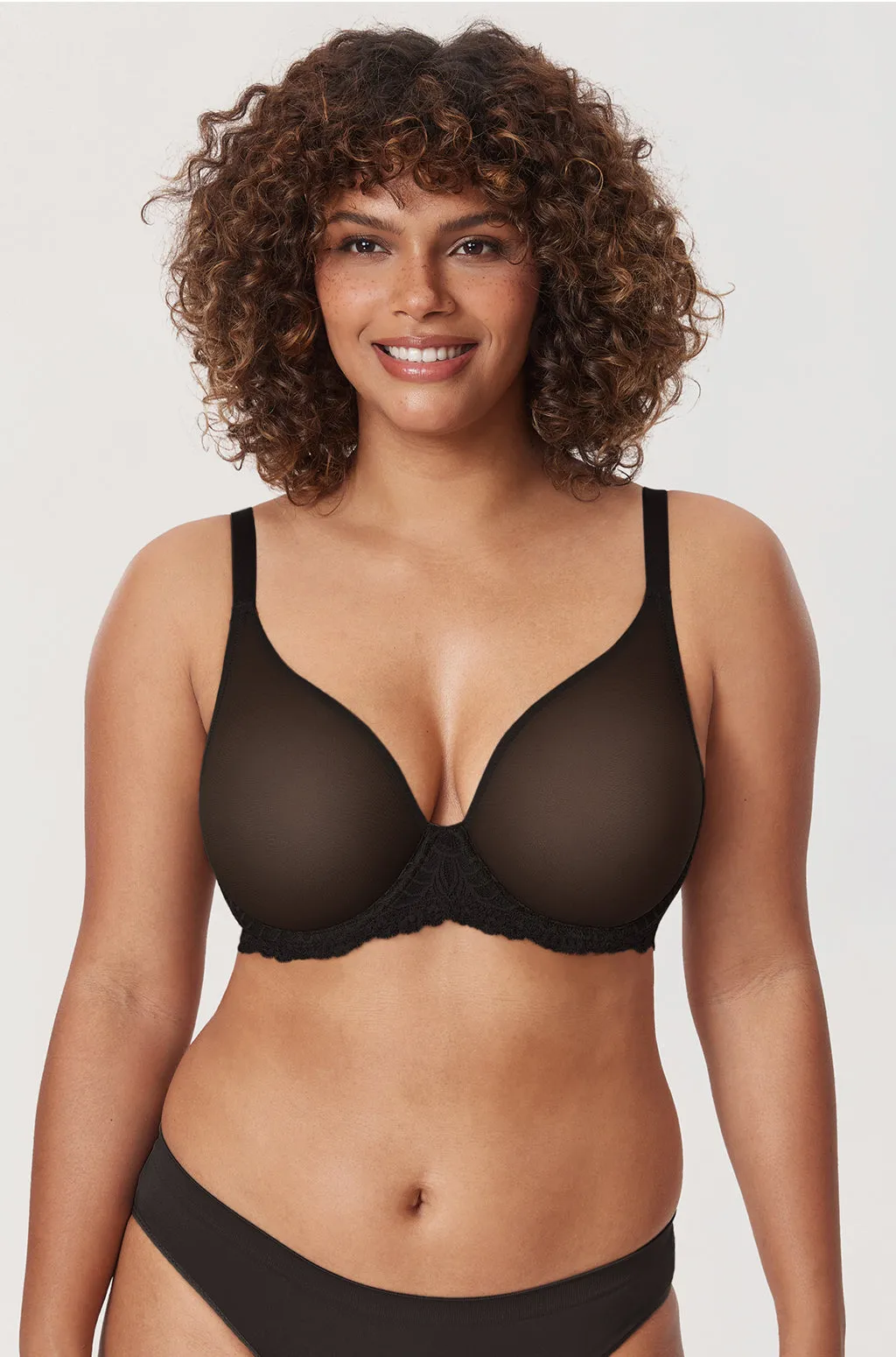 Vintage Lace Sheer Mesh Bra sold by Essenther