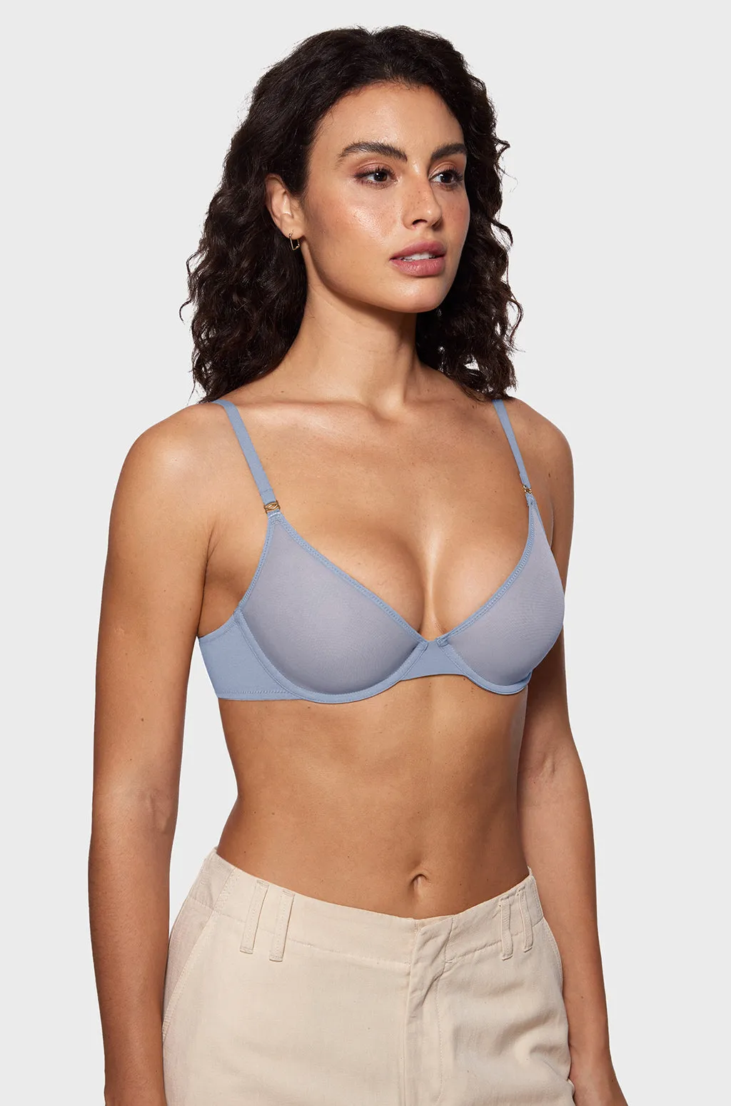 Mesh Plunge Bra sold by Essenther