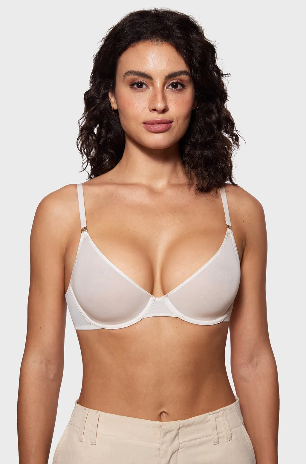 Mesh Plunge Bra sold by Essenther